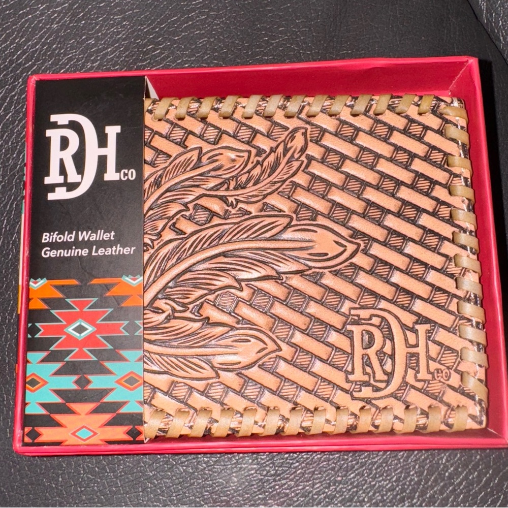 RH Co. Tan Leather Bifold Wallet